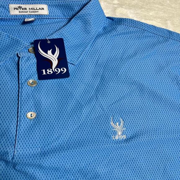 NWT Peter Millar Summer Comfort Performance Polo Men's XL Textured Weave Golf - Picture 4 of 8